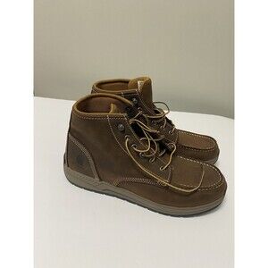 Carhartt Men's  6” Moc Toe Wedge Chukka Soft Toe Work Boot  10M Brown - CMX4023